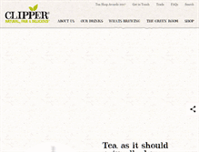 Tablet Screenshot of clipper-teas.com